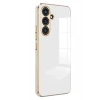 Mey İthalat®  Samsung Galaxy S25 Kılıf Volet Silikon - Beyaz