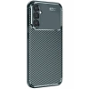 Mey İthalat®  Samsung Galaxy S25 Plus Kılıf Auto Focus Karbon Kapak - Koyu Yeşil