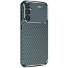 Mey İthalat®  Samsung Galaxy S25 Plus Kılıf Auto Focus Karbon Kapak - Koyu Yeşil