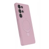 Mey İthalat®  Samsung Galaxy S25 Ultra Regal Magsafe Standlı Kapak - Açık Pembe