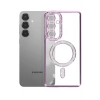 Mey İthalat®  Samsung Galaxy S26 Joke Simli Magneticsafe Kılıf - Derin Mor