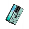 Mey İthalat®  Samsung Galaxy S26 Ultra Pars Lens Yüzüklü Silikon - Yeşil