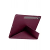 Mey İthalat®  Samsung Galaxy X610 Tab S9 FE Plus 12.4 Kılıf Kalemlikli Mars Tablet Kılıfı - Mürdüm