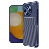 Mey İthalat®  Tecno Spark 30 Pro Kılıf Auto Focus Karbon Kapak - Lacivert