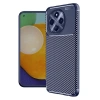Mey İthalat®  Tecno Spark 30 Pro Kılıf Auto Focus Karbon Kapak - Lacivert