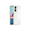 Mey İthalat®  Vivo Y18 Kılıf Volet Silikon - Beyaz