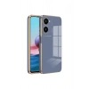 Mey İthalat®  Vivo Y18 Kılıf Volet Silikon - Mavi