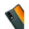 Mey İthalat®  Vivo Y29S Auto Focus Karbon Kapak - Koyu Yeşil