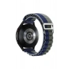 Mey İthalat®  Watch 20mm KR410 Kumaş Kordon - Lacivert-Yeşil