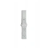 Mey İthalat®  Watch 20mm Spor Delikli Kordon - Gri-Beyaz