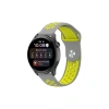 Mey İthalat®  Watch 20mm Spor Delikli Kordon - Gri-Yeşil
