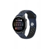 Mey İthalat®  Watch 22mm Spor Delikli Kordon - Lacivert-Siyah