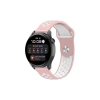 Mey İthalat®  Watch 22mm Spor Delikli Kordon - Pembe-Beyaz