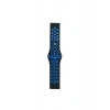 Mey İthalat®  Watch 22mm Spor Delikli Kordon - Siyah-Mavi