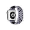 Mey İthalat®   Watch 38mm Ayarlı Delikli Silikon Kordon - Gri-Siyah