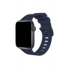 Mey İthalat®   Watch 38mm KR408 Çizgili Silikon Kordon - Lacivert