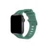 Mey İthalat®   Watch 38mm KR408 Çizgili Silikon Kordon - Yeşil