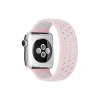 Mey İthalat®   Watch 42mm Ayarlı Delikli Silikon Kordon - Pembe-Beyaz