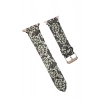 Mey İthalat®   Watch 42mm Creeper Desenli Kordon - Siyah