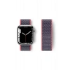 Mey İthalat®   Watch 42mm Hasırlı Cırtcırtlı Kordon - Pembe