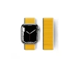 Mey İthalat®   Watch 42mm Hasırlı Cırtcırtlı Kordon - Sarı