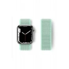 Mey İthalat®   Watch 42mm Hasırlı Cırtcırtlı Kordon - Turkuaz