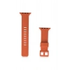 Mey İthalat®   Watch 42mm KR408 Çizgili Silikon Kordon - Turuncu