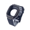Mey İthalat®   Watch 44mm KR402 Metal Kasa Silikon Kordon - Siyah