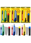 3PCS YEDEKLİ PLASTİK MAKET BIÇAK SETİ (5468)