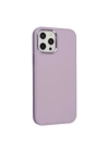 Apple iPhone 12 Pro Max Kılıf Asya Deri Silikon - Lila