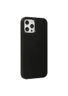 Apple iPhone 12 Pro Max Kılıf Asya Deri Silikon - Siyah