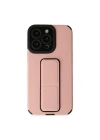 Apple iPhone 13 Pro Max Kılıf Mega Standlı Silikon - Pudra