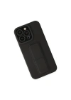 Apple iPhone 13 Pro Max Kılıf Mega Standlı Silikon - Siyah