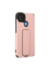 Xiaomi Redmi 9C Kılıf Mega Standlı Silikon - Pudra