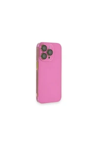 Apple iPhone 13 Pro Kılıf Armada Lensli Kapak - Pembe