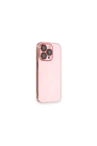 Apple iPhone 13 Pro Kılıf Armada Lensli Kapak - Rose Gold