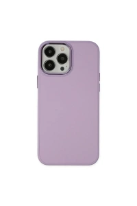 Apple iPhone 13 Pro Kılıf Asya Deri Silikon - Lila