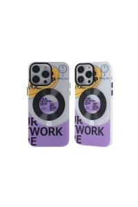 Apple iPhone 13 Pro Max Kılıf Apollo Magneticsafe Desenli Kapak - Apollo Şeffaf - 6