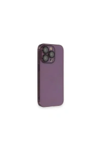 Apple iPhone 13 Pro Max Kılıf Armada Lensli Kapak - Derin Mor