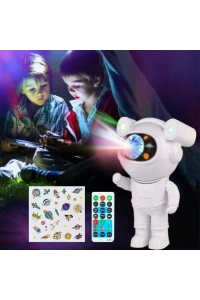 BiiShe® Stickerlı ,Kumandalı ASTRONOT Model Gece Lambası