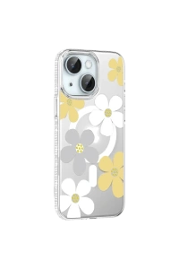 Joko Apple iPhone 14 Floral Magsafe Kapak - Sarı