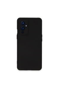 One Plus 9 Kılıf Nano içi Kadife Silikon - Siyah