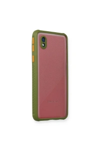 Samsung Galaxy A01 Core Kılıf Miami Şeffaf Silikon - Yeşil
