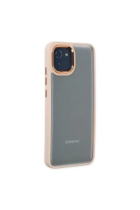 Samsung Galaxy A03 Kılıf Dora Kapak - Pudra