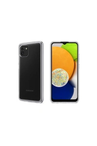 Samsung Galaxy A03 Kılıf Lüx Şeffaf Silikon