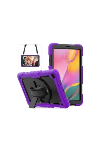 Samsung Galaxy T510 Tab A 10.1 Kılıf Pars Tablet Kapak - Mor