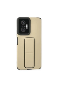 Xiaomi Redmi Note 10 Pro Kılıf Mega Standlı Silikon - Gold