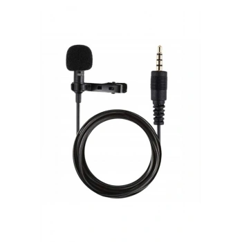 Mey İthalat®  3.5mm Jak 1.5 Metre Double Mikrofon - Siyah