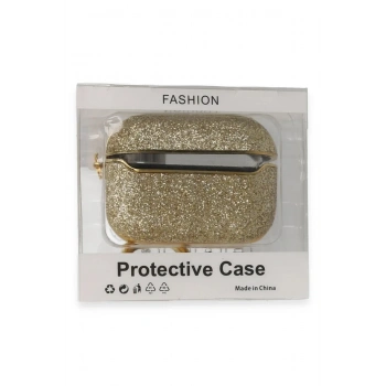 Mey İthalat®  Airpods 3 (3.nesil) Spell Simli Kılıf - Gold