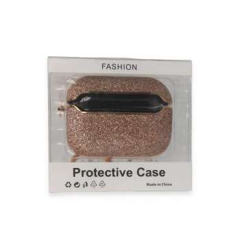 Mey İthalat®  Airpods Pro (1.nesil) Spell Simli Kılıf - Rose Gold
